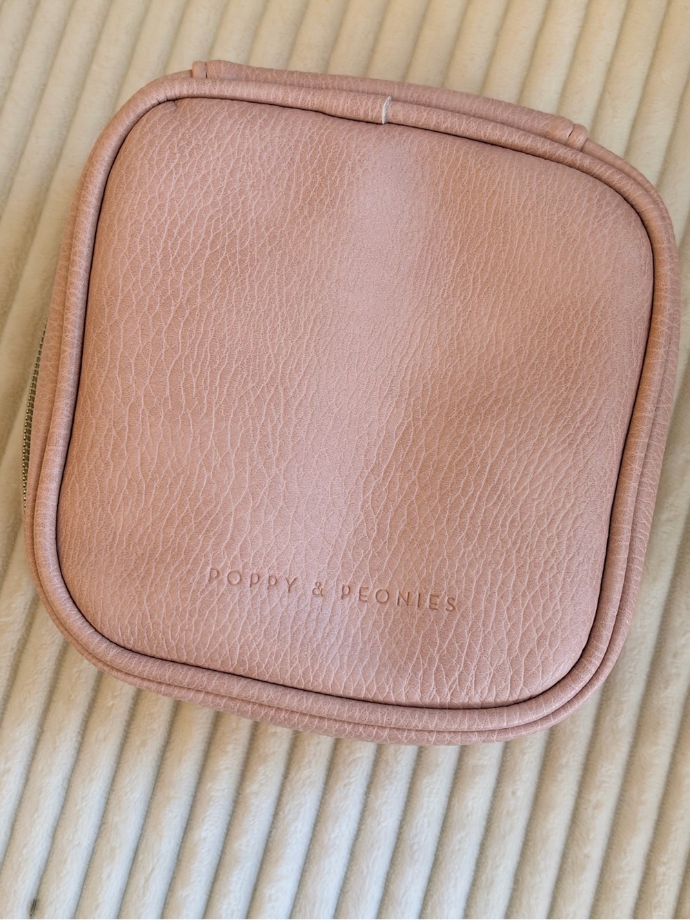 Poppy & Peonies Dusty Blush Pebbled Tech Case